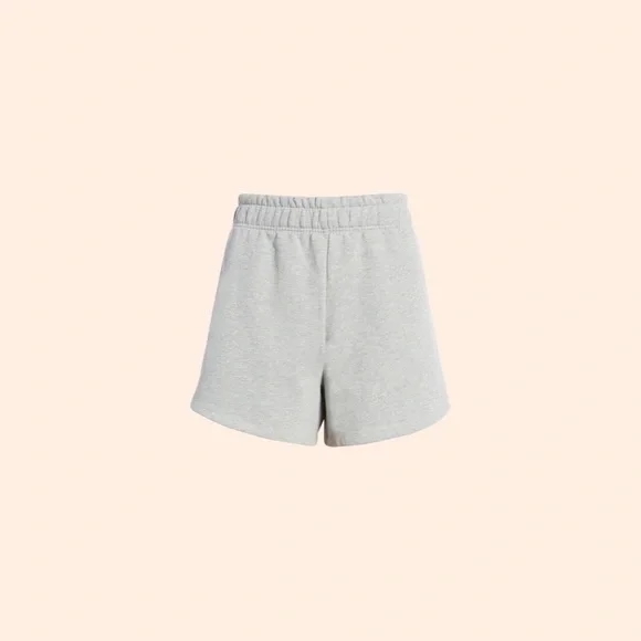 Reformation Brooks Classic Sweat Short (Heather Grey) - Picture 1 of 3
